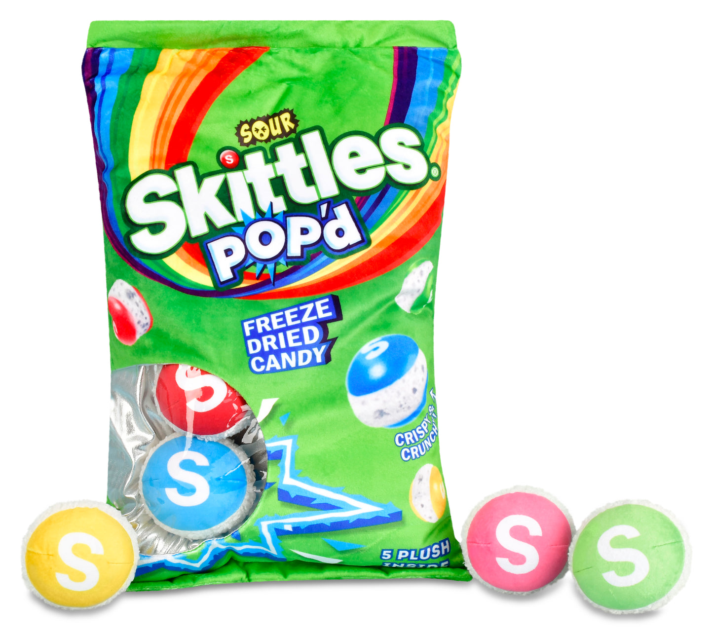 Sour Skittles POP'd Packaging Plush