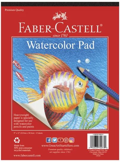 Watercolor Pad 9x12-1
