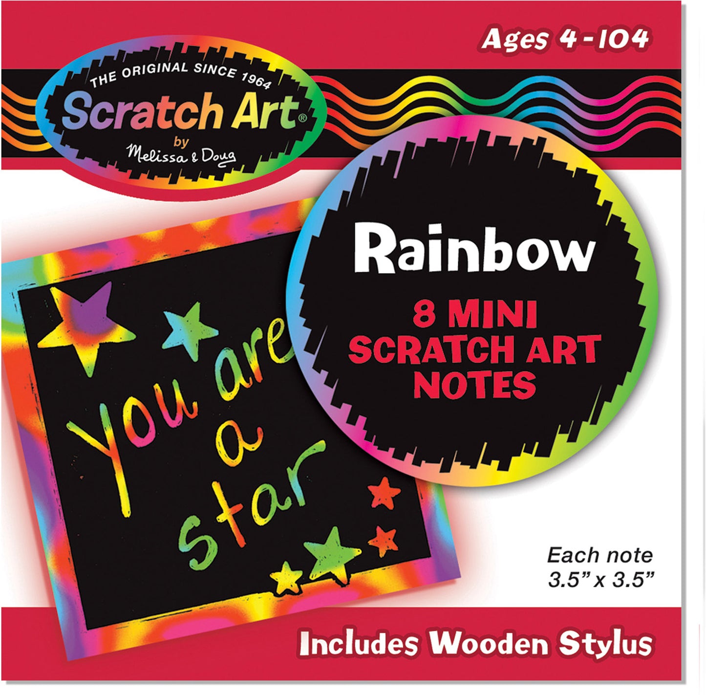 Scratch Art Rainbow Mini Notes - Box of 125-1