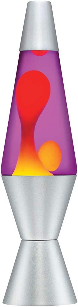 14.5 Inch Lava Lamp - Yellow/Purple