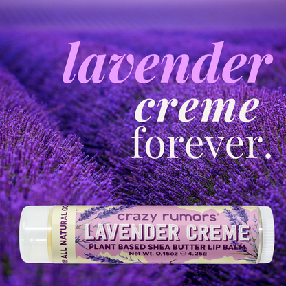 All Natural, Vegan Lavender Creme Lip Balm