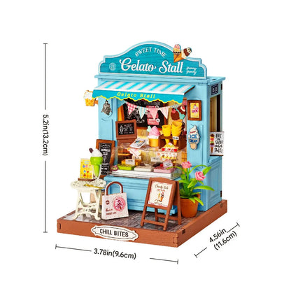 DIY Miniature House Kit: Gelato Stall