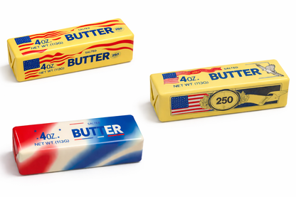 USA Patriotic Butter Slow Rise Squishy Toy