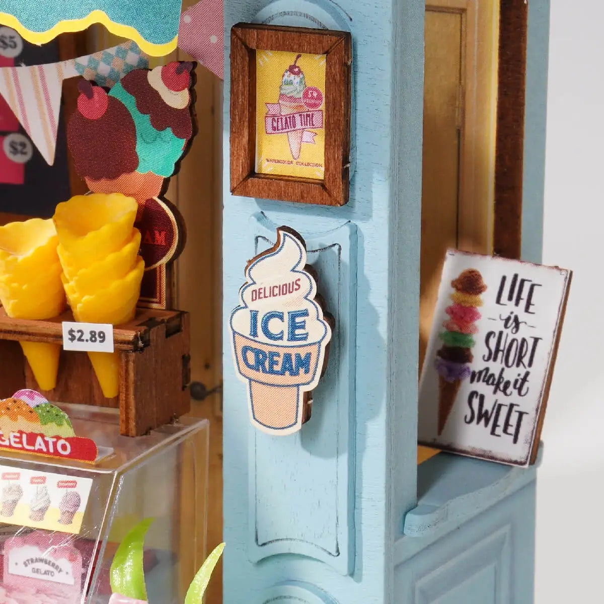 DIY Miniature House Kit: Gelato Stall