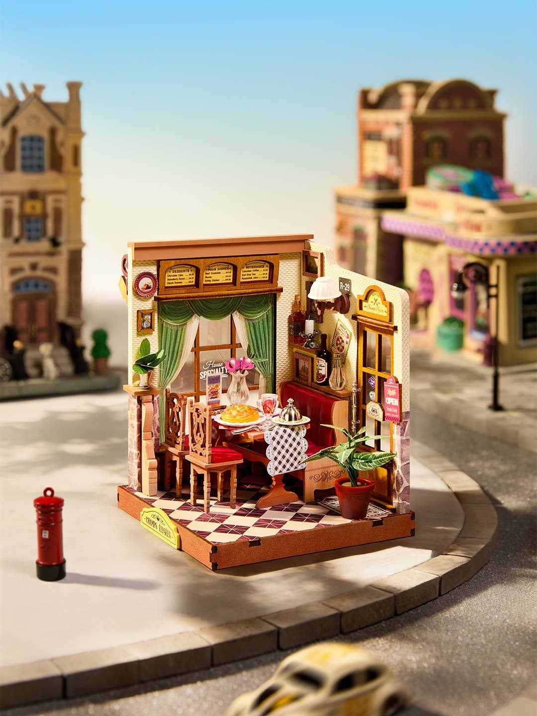 DIY Miniature House Kit: Champs-Élysées Bistro