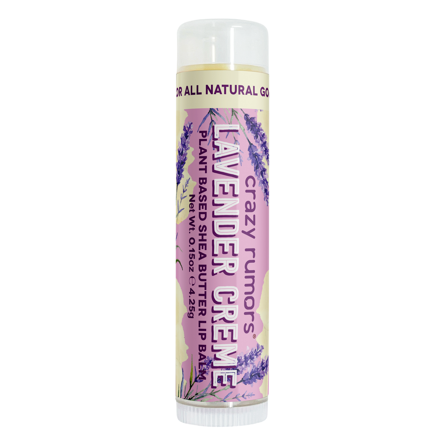 All Natural, Vegan Lavender Creme Lip Balm