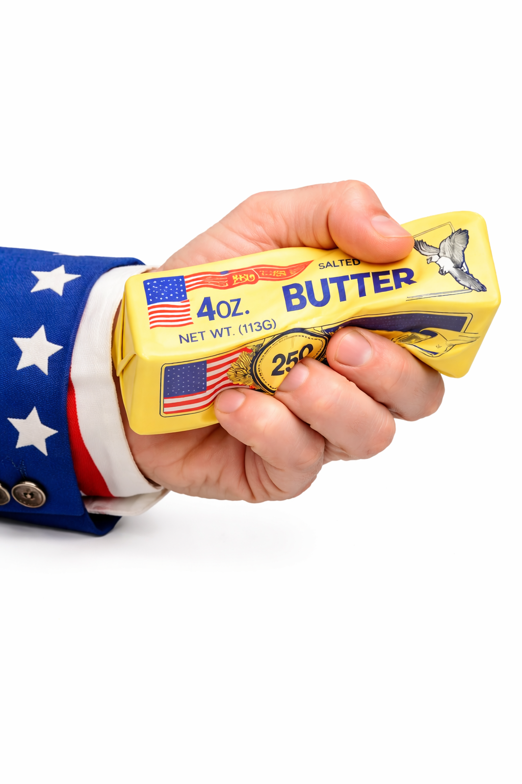 USA Patriotic Butter Slow Rise Squishy Toy