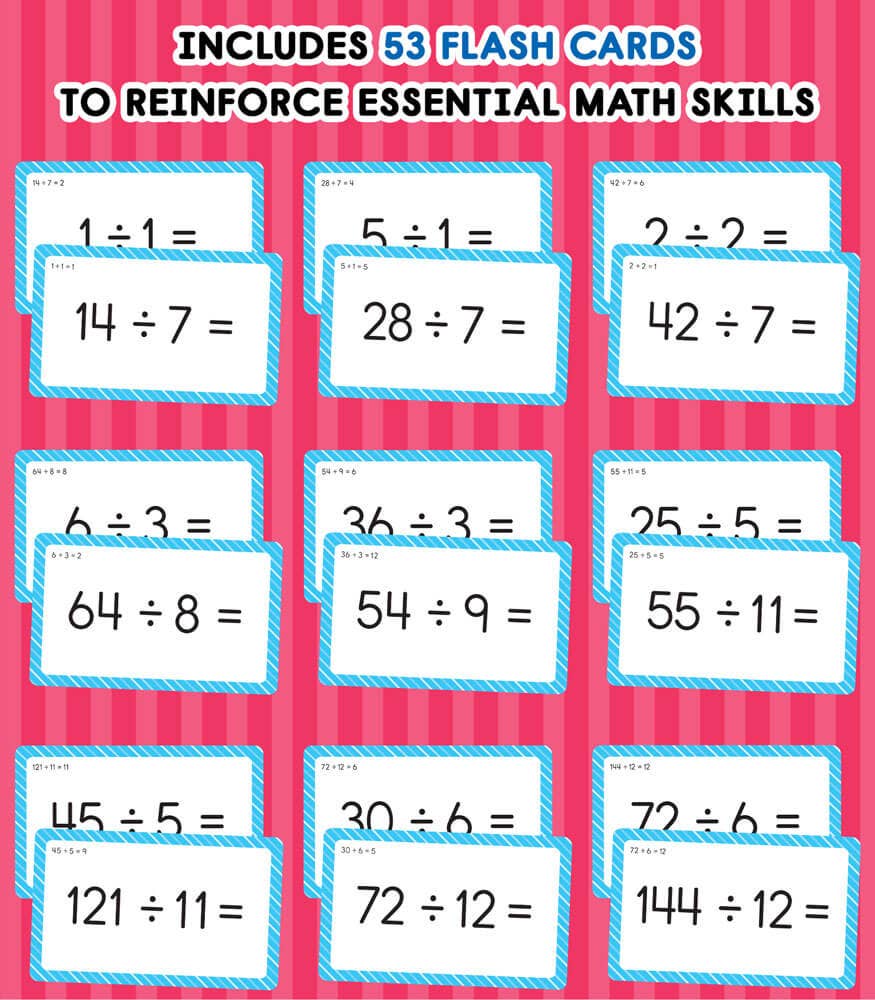 Division 0 to 12 Flash Cards