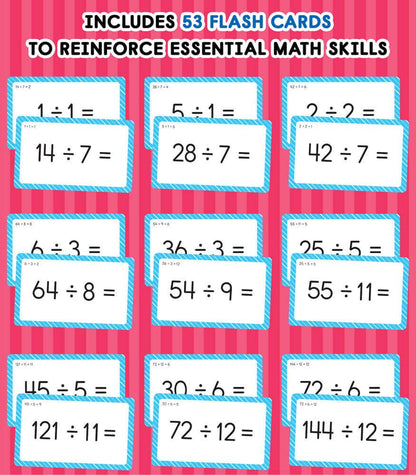 Division 0 to 12 Flash Cards