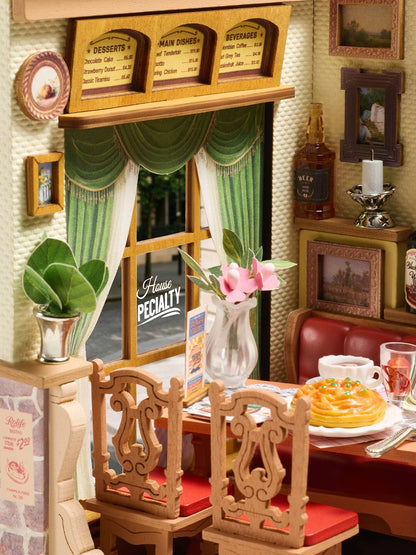 DIY Miniature House Kit: Champs-Élysées Bistro