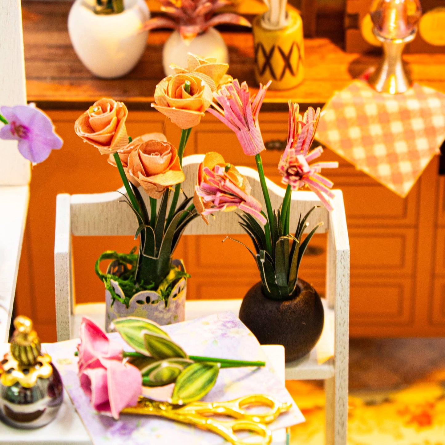 DIY Miniature House Kit: Petal & Bloom