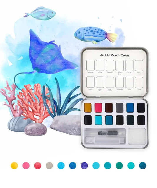 Watercolor Pocket Ocean