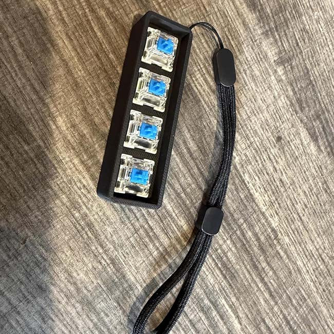 Blue Fidget Key Bar