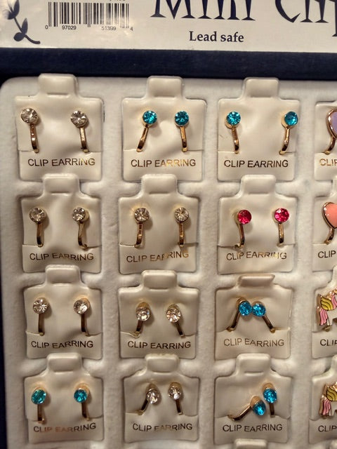 Birthstone Earrings Clip