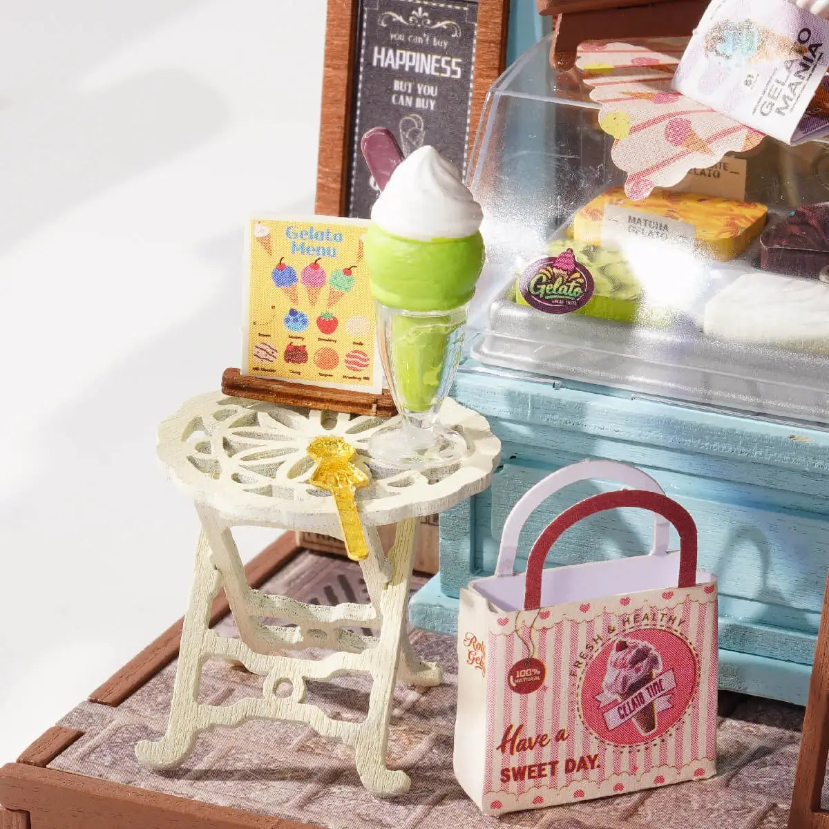 DIY Miniature House Kit: Gelato Stall