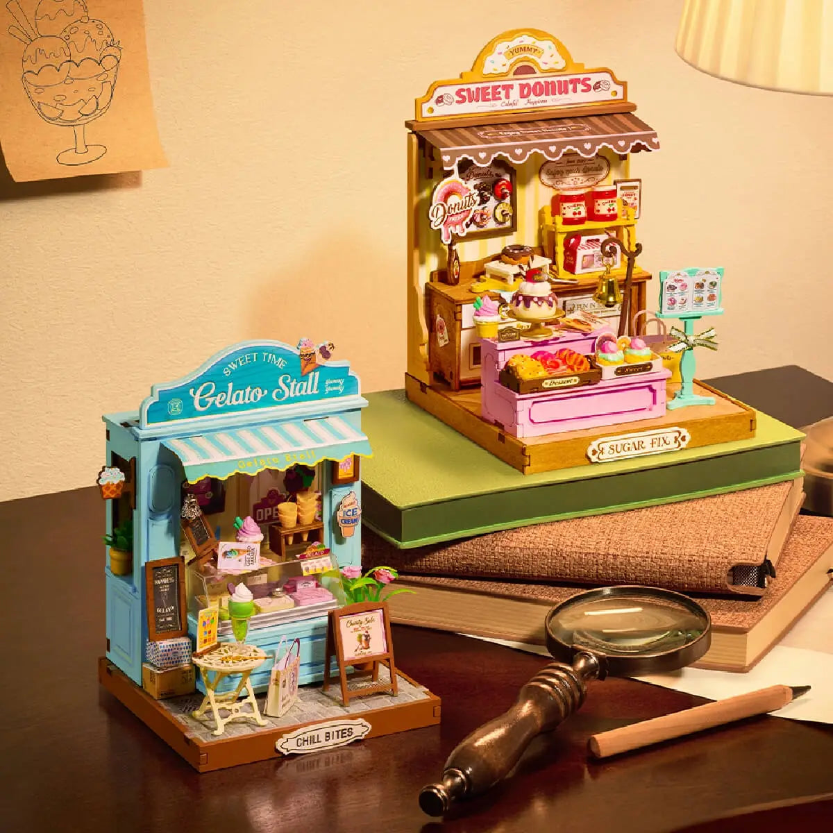 DIY Miniature House Kit: Gelato Stall