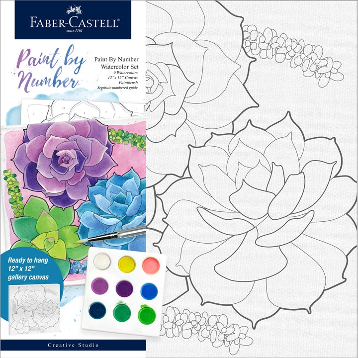 Paint by Number Succulent