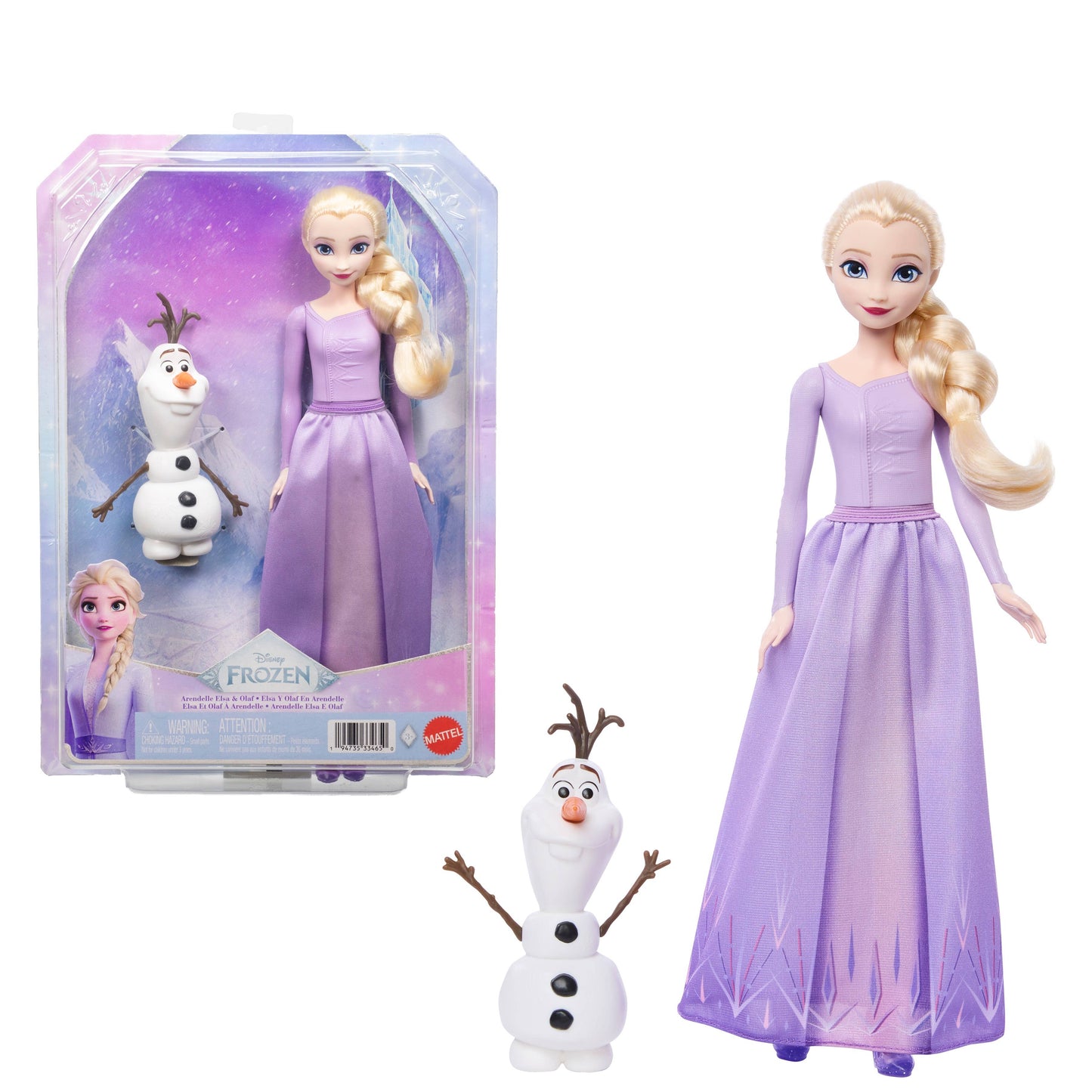 Disney Frozen Arendelle Elsa & Olaf Doll & Figure