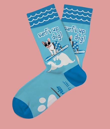 Surfs Up Dog Sock Small-1