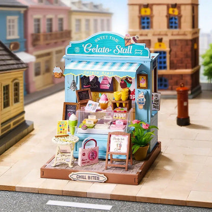 DIY Miniature House Kit: Gelato Stall