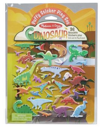 Puffy Sticker Pad Dino