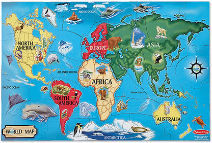 Floor* Pzl World Map*d