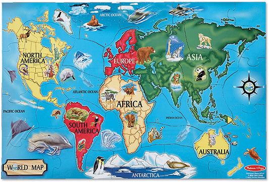 Floor* Pzl World Map*d