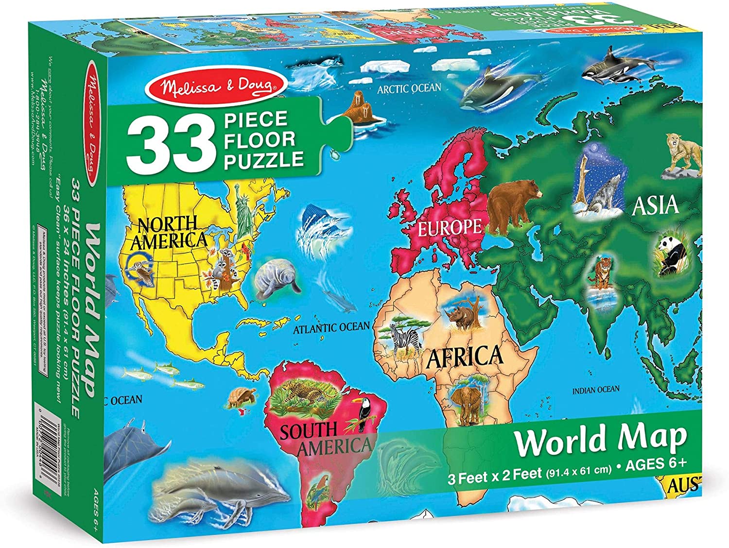Floor* Pzl World Map*d