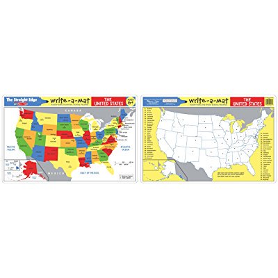 The Us Map Learning Mat