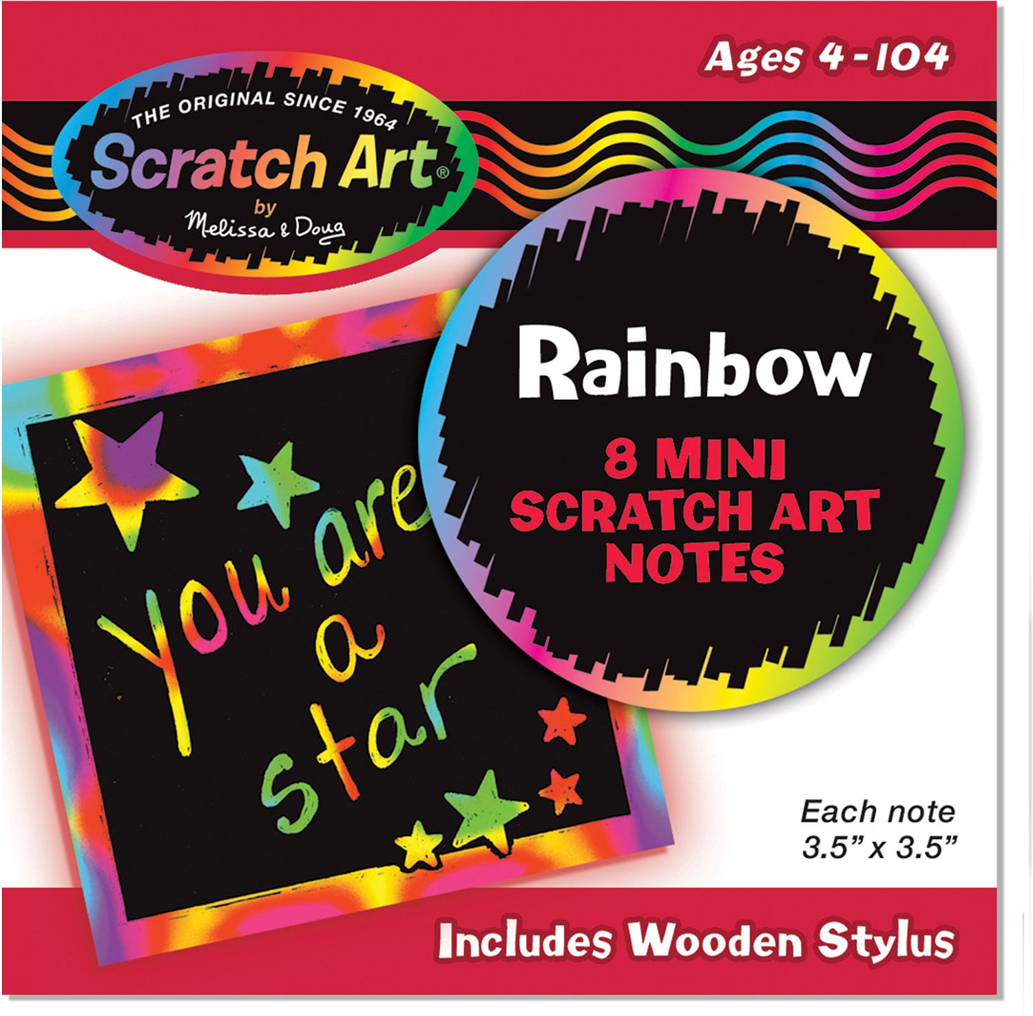 Scratch Art Rainbow Mini Notes - Box of 125-1