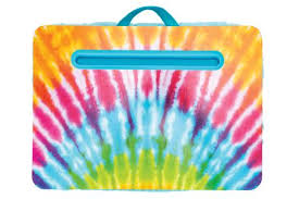 Tie Dye Faux Fur Lap Desk