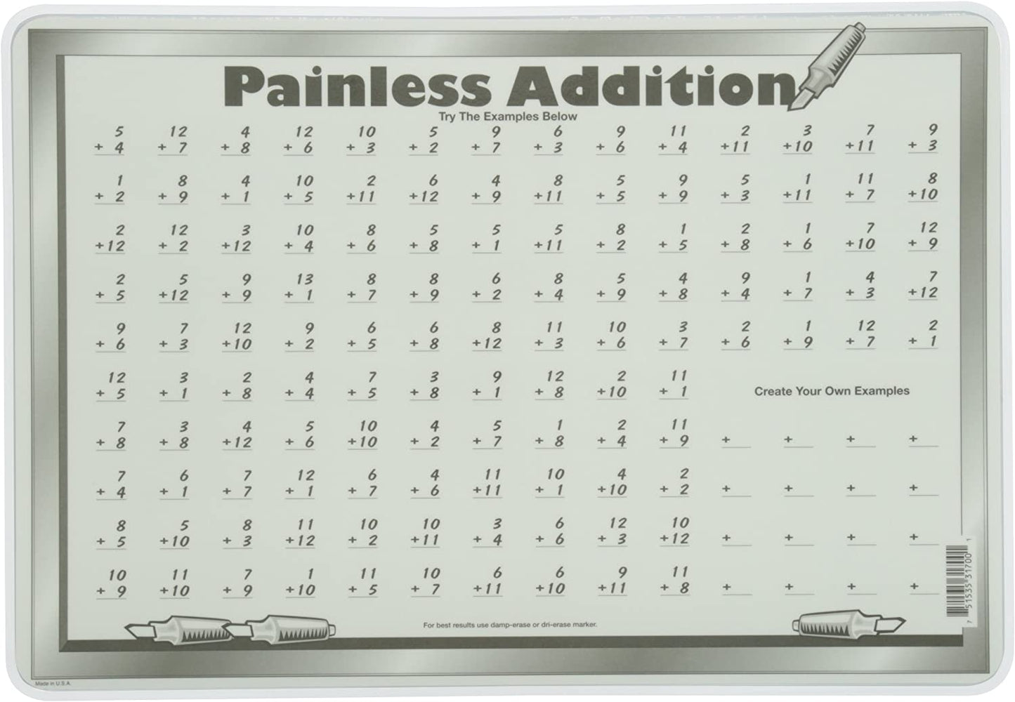 Addition Placemat