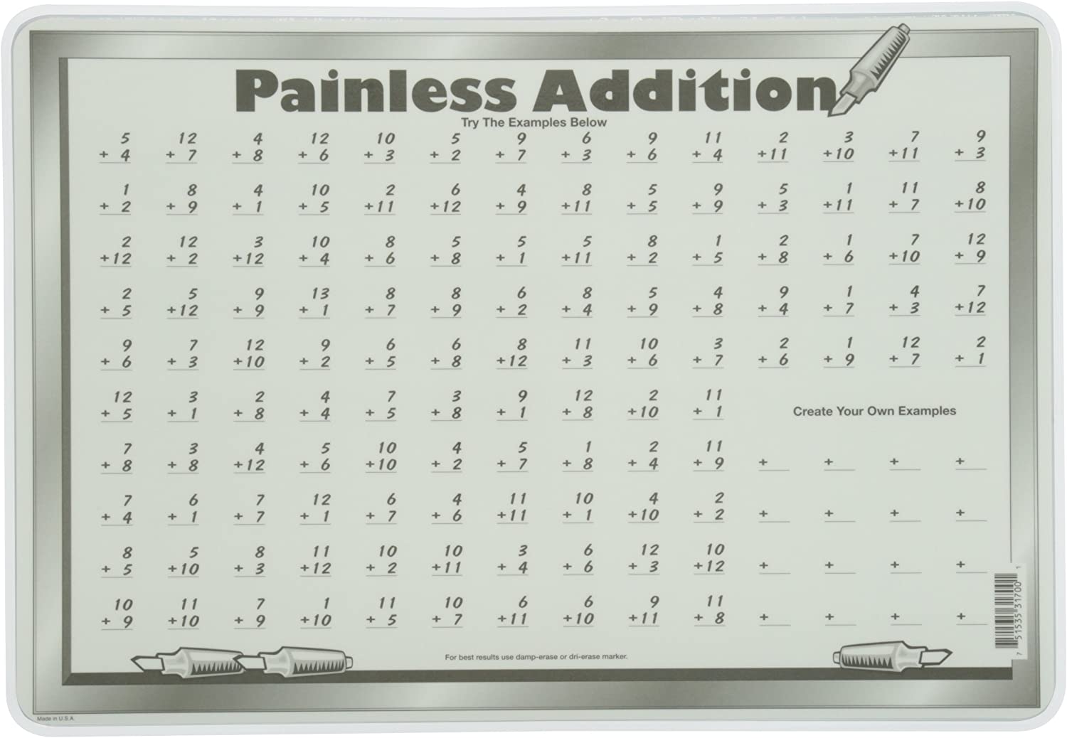 Addition Placemat