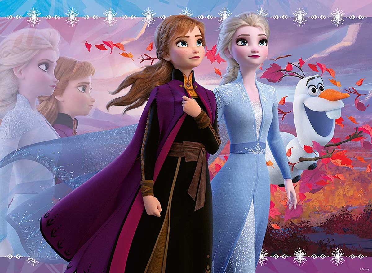 100pc Frozen Glitter Puzz
