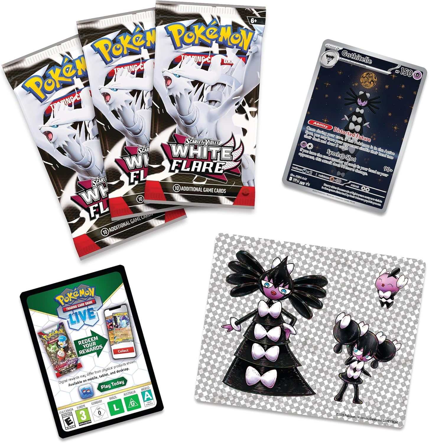 Pokemon White Flair 3pk