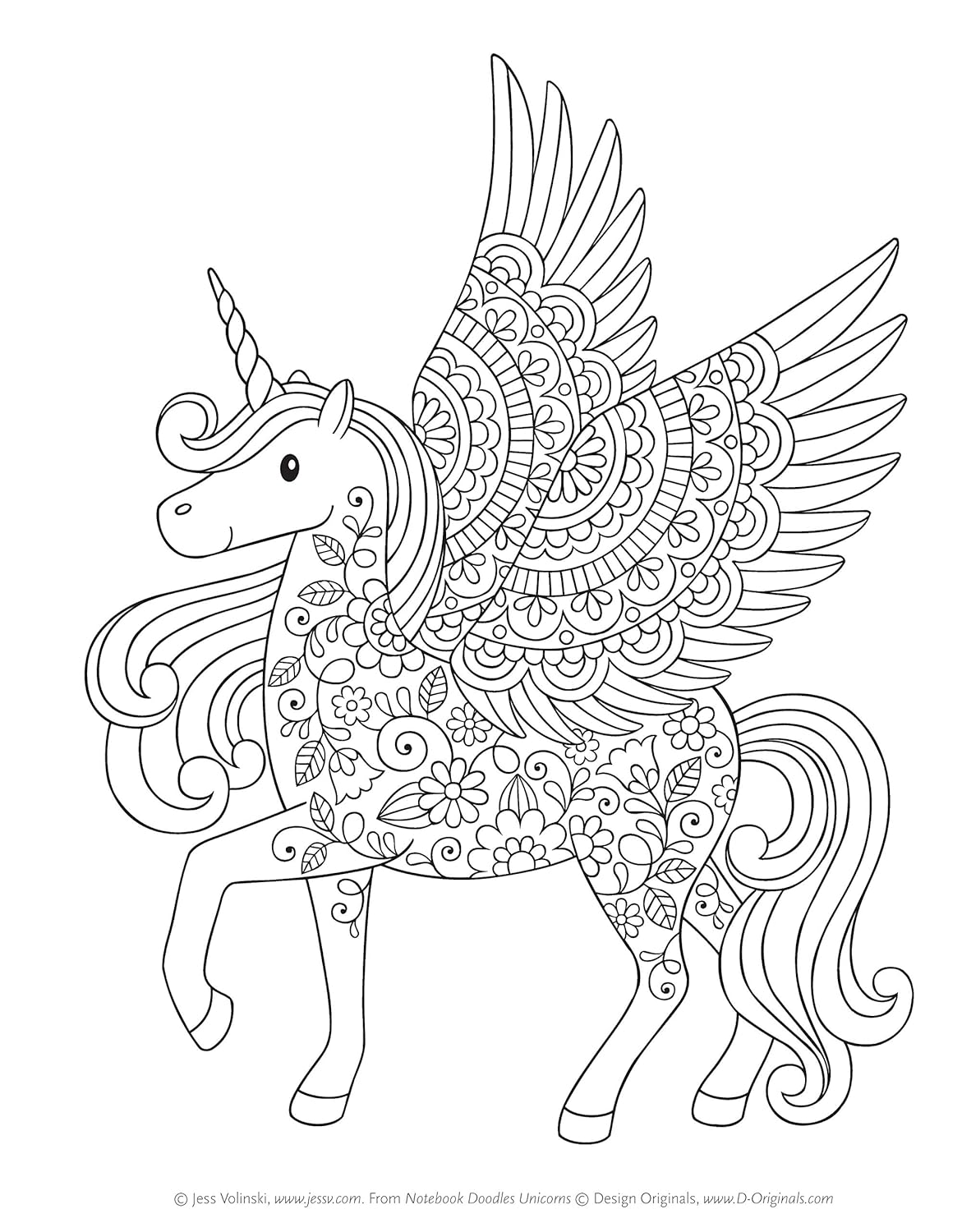 Notebook Doodles Unicorns