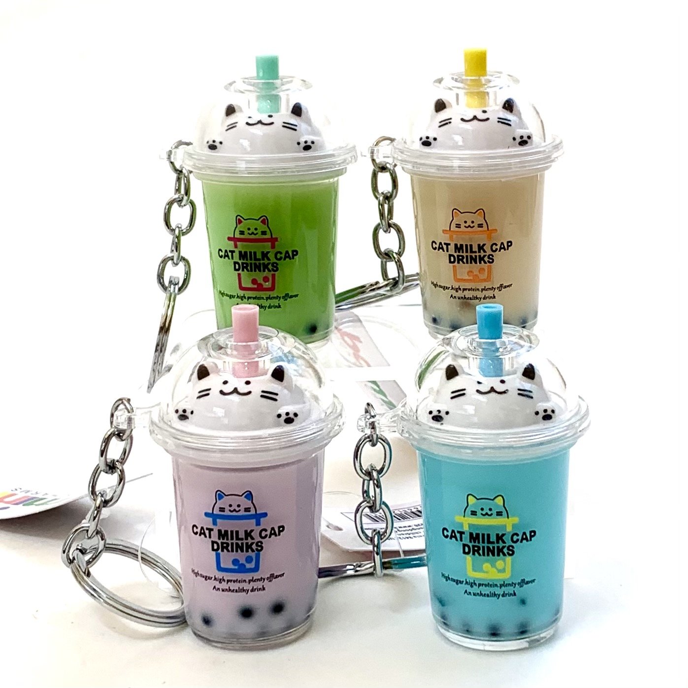 Boba Tea Cat Charm