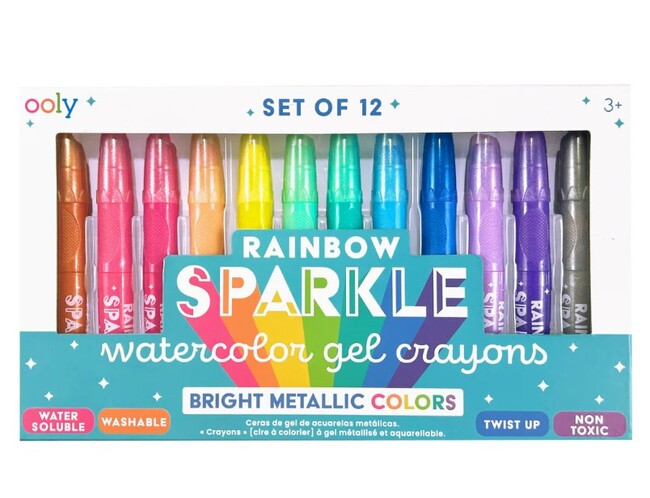 Rainbow Sparkle Gel Crayn