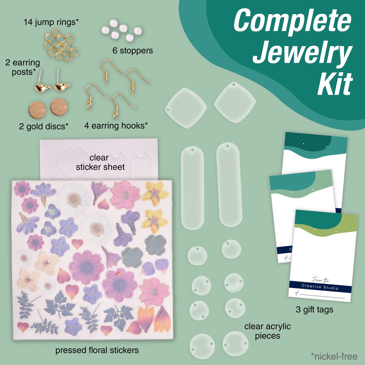Pressed Floral Earrings-1